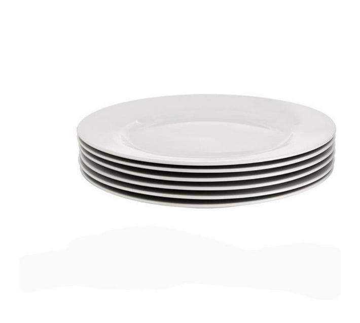 Someone’s in a Makro 6 Piece Plate 26.5Cm Round White Mood