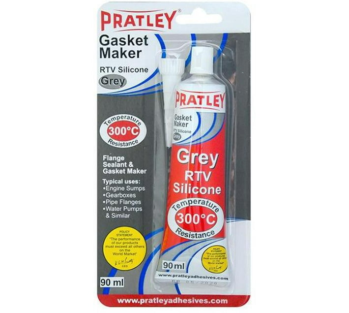 PRATLEY Sealant Gasket Maker RTV Silicone Grey 90ml Adhesive Makro