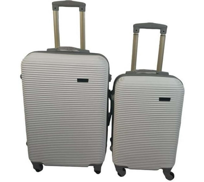 Smte Hard Outer Shell Checkin Suitcase 4 Wheels 23 inch (Grey) Makro