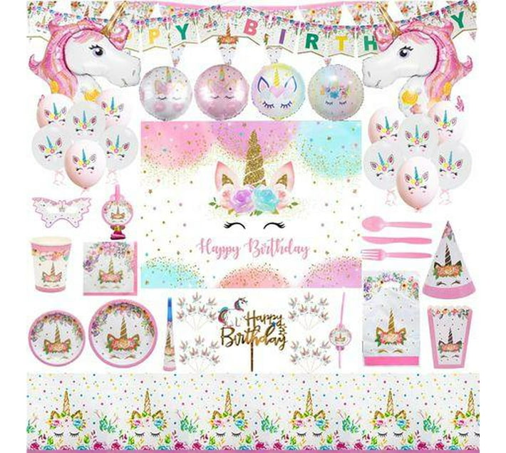 Someone’s in a Makro Unicorn Birthday Party Decorations Supplies Pack