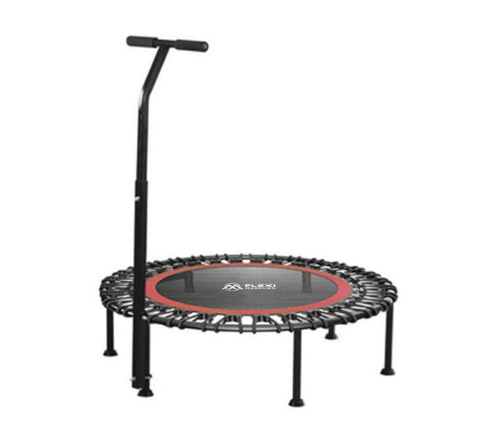 Flexi Muscles Rebounder Fitness Trampoline with Adjustable Handle Bar