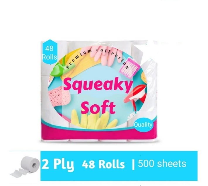 squeakyclean 2 Ply Toilet Paper Roll (Pack of 48 x 48 Rolls) Makro
