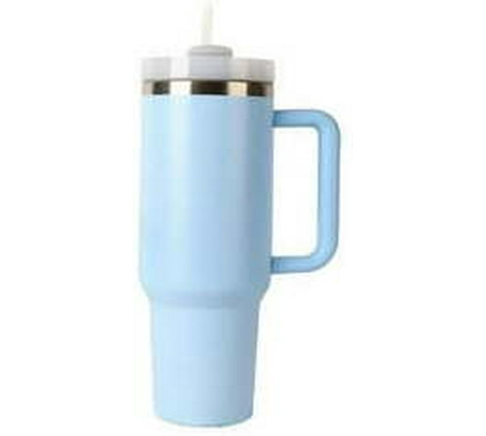 cotton road Tumbler with Handle Straw Lid,Stainless Steel Travel Water Bottle Plastic Tumbler