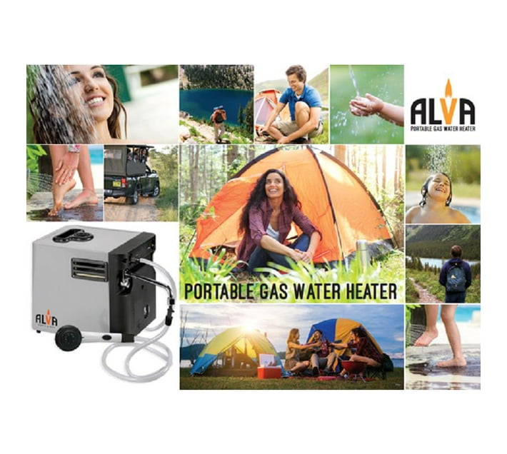 ALVA - MINI PORTABLE GAS WATER HEATER (CAMPING, 4X4ING, FISHING) | Makro