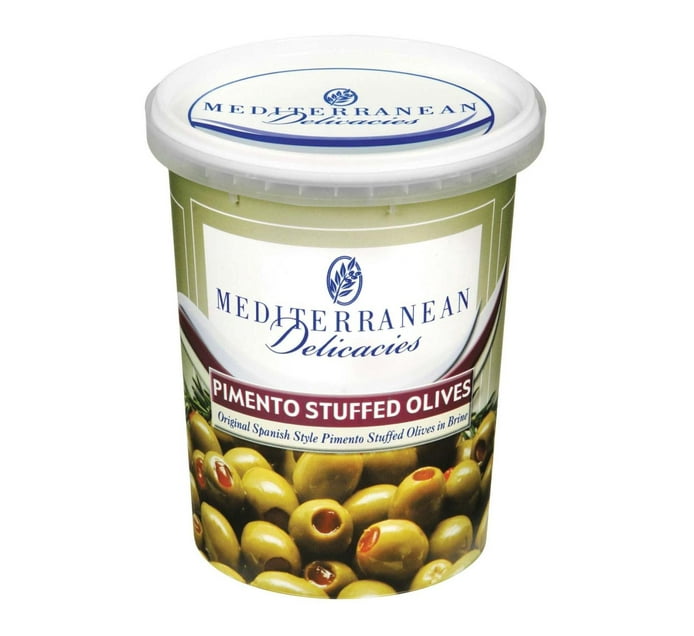 Someone’s in a Makro Mediterranean Deli Green Olives Stuffed Pimentos