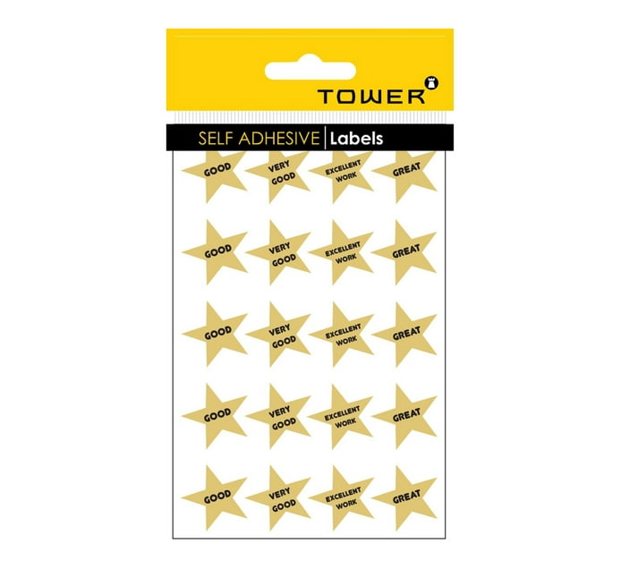 Tower Teacher Star Gold 10 Sheets | Makro