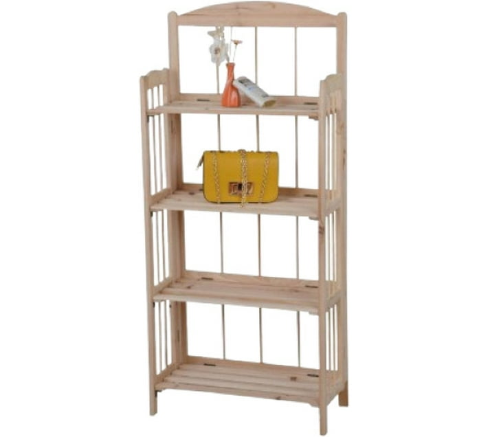 Dansup Wood Free Standing Book Shelf (Finish Colour brown, DIY) Makro