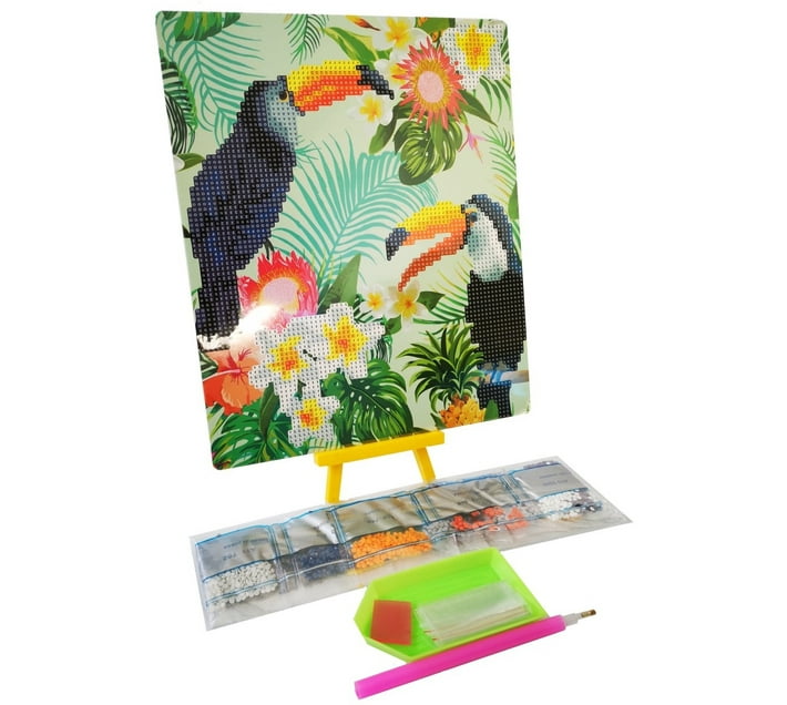 Umlozi Diamond Paintings DIY With Easel (21 x 25cm) Bird Toucon