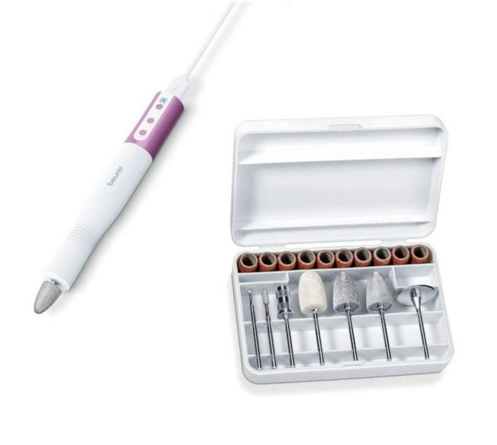 Beurer Electric Manicure & Pedicure Set with 7 Attachments MP 52 Makro