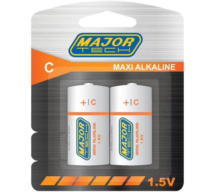 C Maxi Alkaline Batteries (LR14BP2) Major Tech Makro
