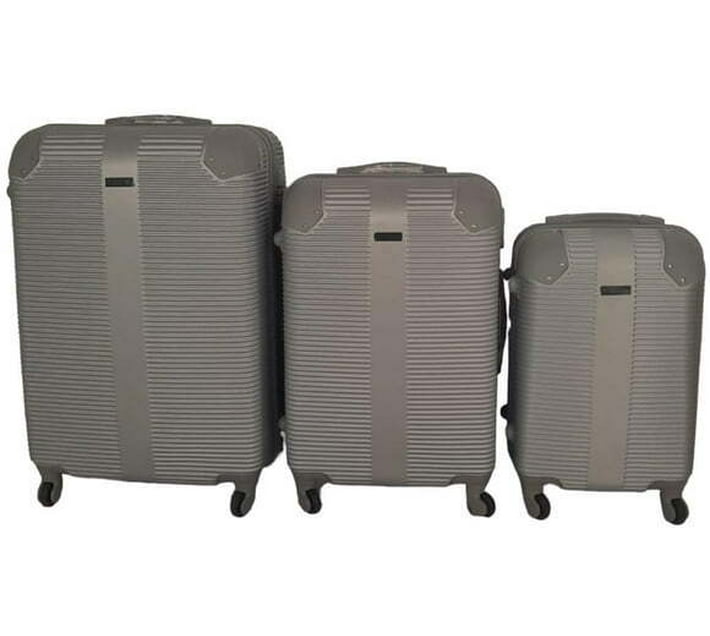 Luggage Set Check-in Suitcase 4 Wheels - 27 inch (Grey) | Makro