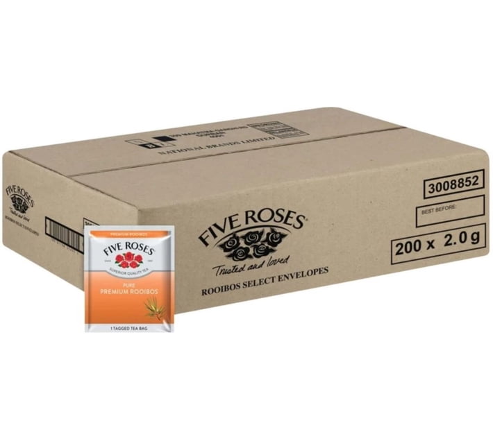 Five Roses Freshpak Buy Five Roses Pure Premium Rooibos Tea Box (200 x 2 g) in Bulk | Makro ...