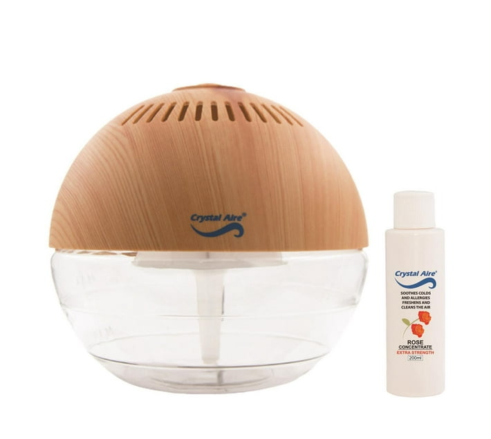 Someone’s in a Makro Crystal Aire LED Globe Air Purifier with 200ml Rose Concentrate Bundle Mood