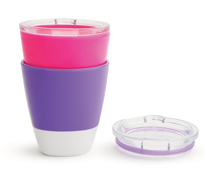 Munchkin Splash Cups 237ml 2 PACK (Pink, Purple) Makro