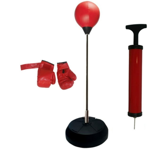 Generic Punching Ball Set with Punch Bag, Pump and Boxing Gloves Home