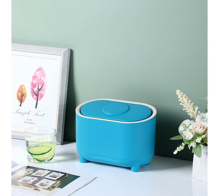 LM 4L Open Top desktop trash bin office mini trash can PTFE (Non-stick ...