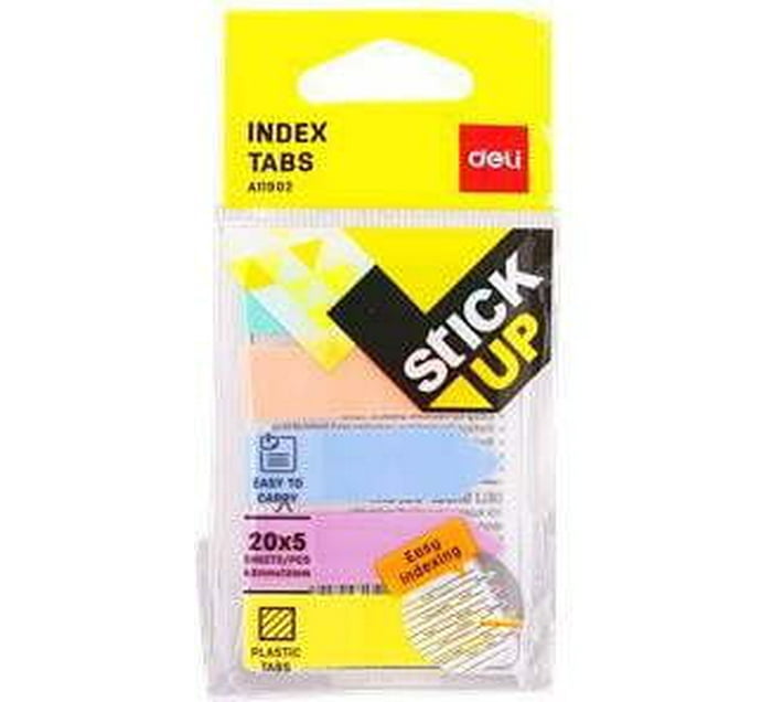 Buy Deli 25 Sheets Sticky Notes, 5 Colours (Set Of 100, Multicolour) in ...