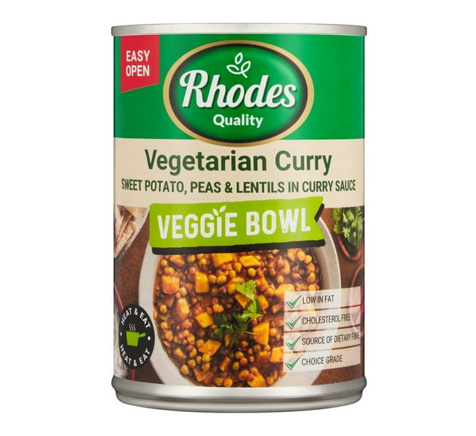 Rhodes Veggie Bowl Vegetarian Curry (12 x 400g) | Makro