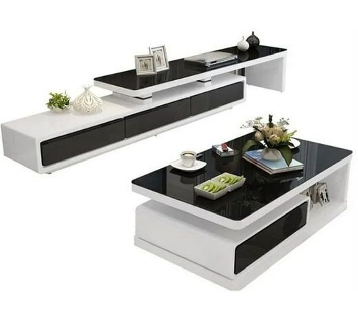 KC Furn LS004BW Engineered Wood TV Entertainment Unit (Finish Colour