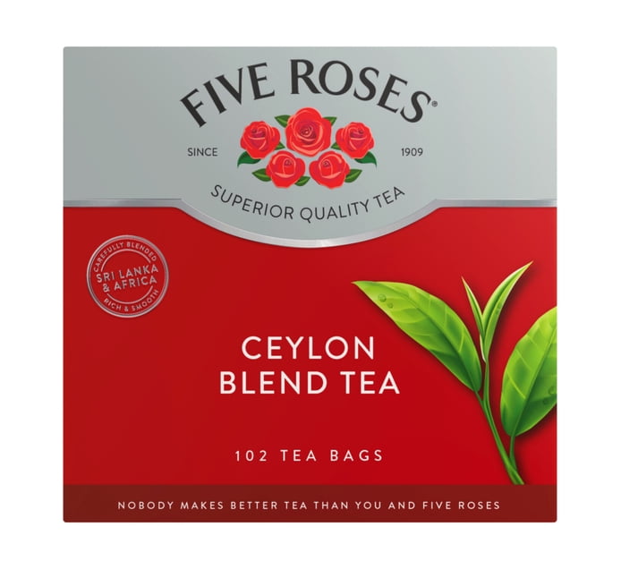 Red Label Tea 3 Roses Buy Five Roses Tagless Teabags (48 x 102's) in Bulk | Makro Business