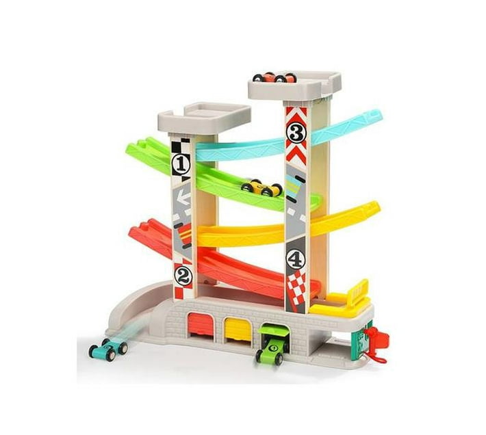 TopBright City Ramp Racer with 4 racing cars Makro