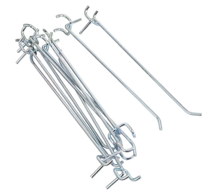 Pegboard Hooks Single Prong 175mm 20 Pack Makro