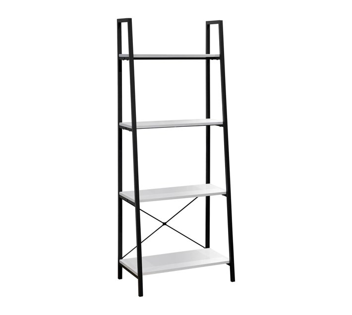 Tel Aviv 4 -Tier Ladder Shelf/ Bookcase – MDF/ SupaWood Tops Wrapped in ...