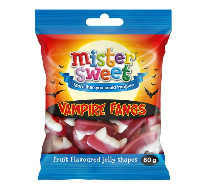 Buy Mister Sweet Mini Prepacks Vampire Fangs (24 x 60g) in Bulk | Makro ...