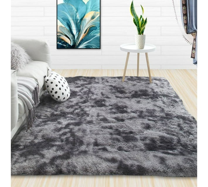 Buy SMTE (Area Rug) Polyester Rectangle Shape (200 cm x 150 cm, Grey ...