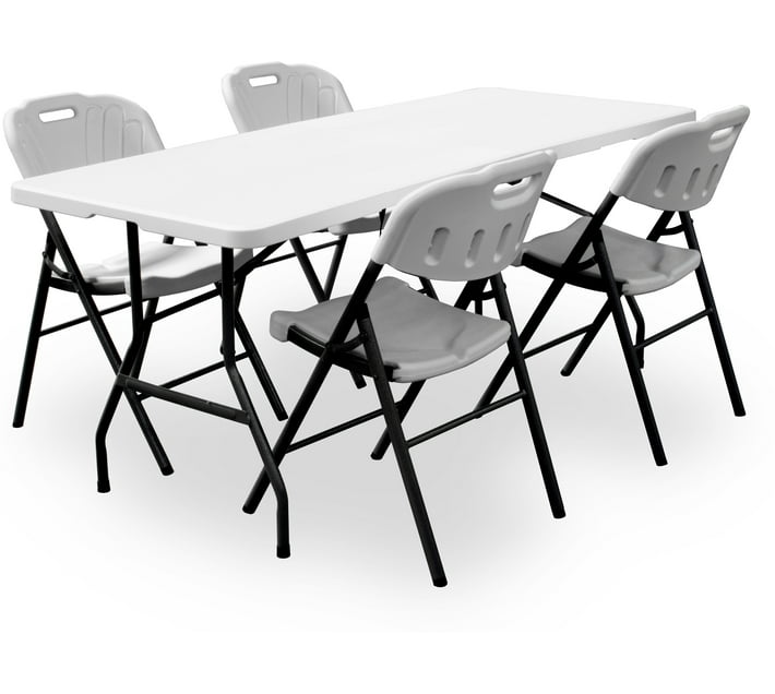 Buy GOF FURNITURE FD Table-180 & FD Chair Tabula Foldable Table