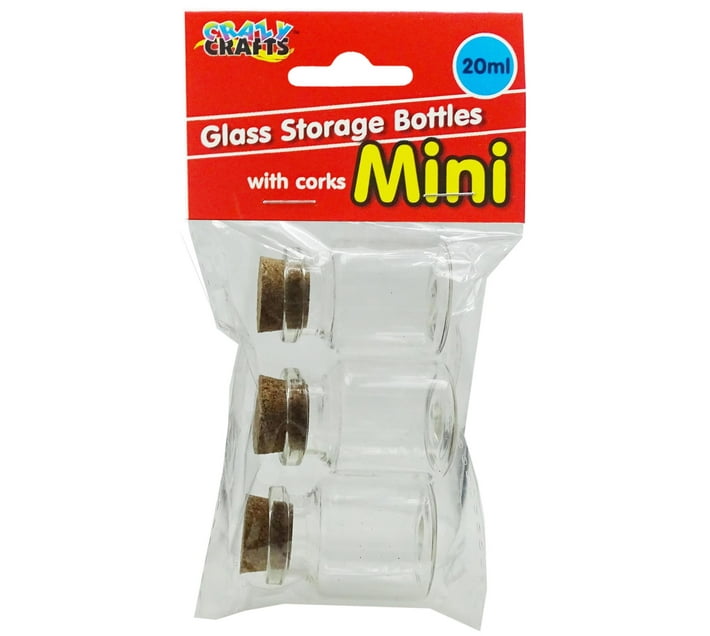 Mini Glass Bottles 20ml 3 pcs Makro