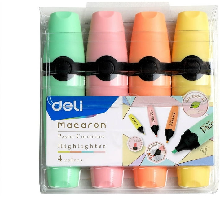 deli Pastel Highlighter 4 pack Makro