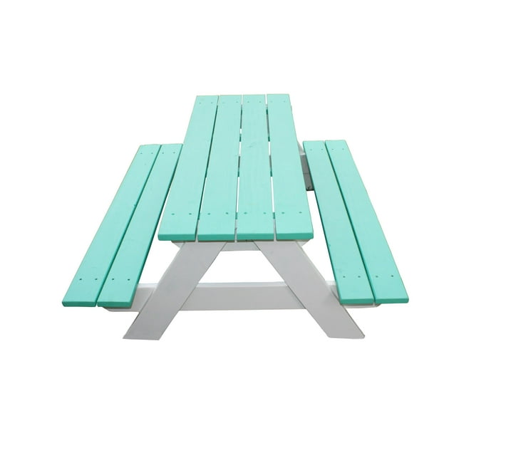 Just for Kids Kids 6 Seater Picnic/Outdoor Table Light Green Makro