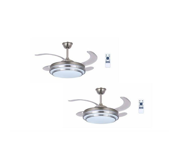 Hello Today Remote Control Retractable Ceiling Fan with Lights2 Pack