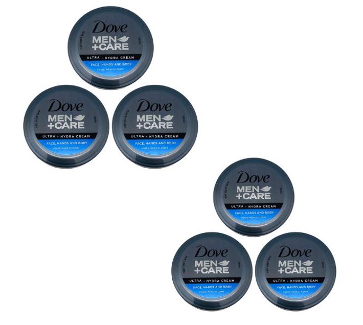 Someone’s in a Makro Pack of 6 Dove Men +Care UltraHydra Cream with 24
