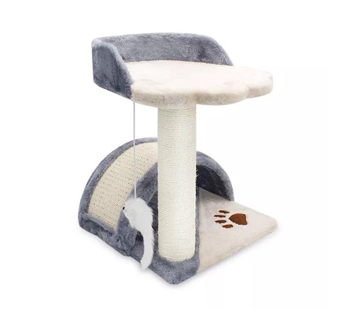 Someone’s in a Makro WigWagga Plush and Sisal Wrapped Cat Scratching