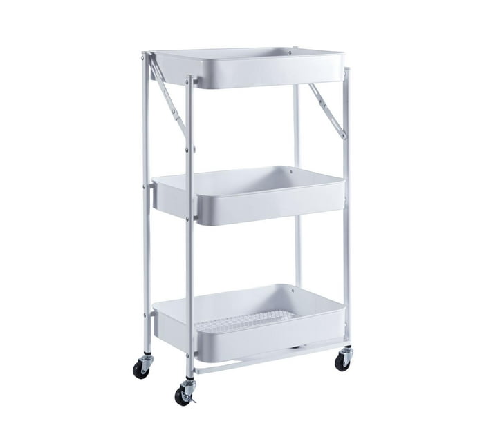 Someone’s in a Makro 3Tier Storage Basket Shelf Foldable Trolley