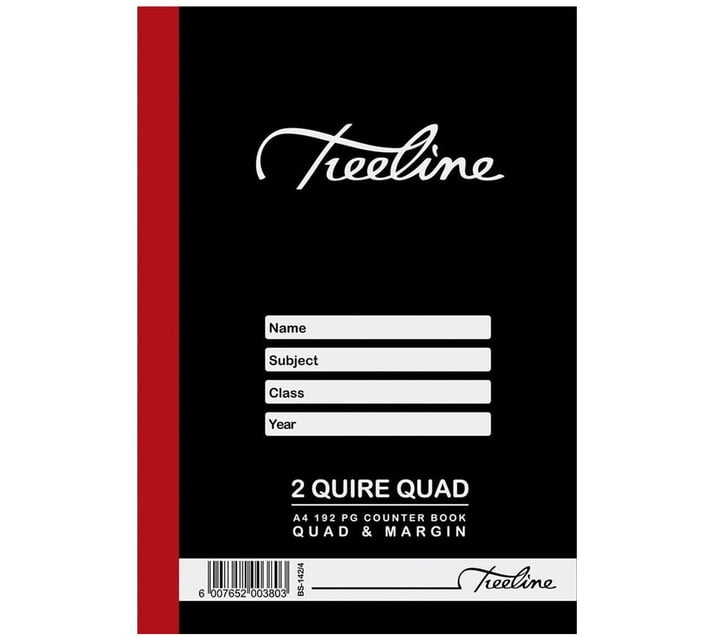 Buy Treeline A4 2 Quire Counter Book Quad A4 Note Book Quad ruled ...