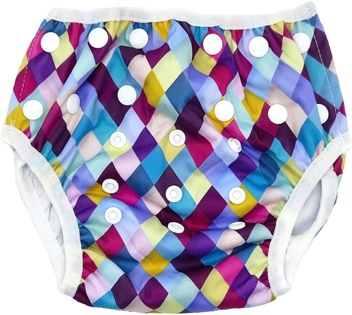Bamboo Baby Swimming Nappy Plaid Pant Diapers L () Makro