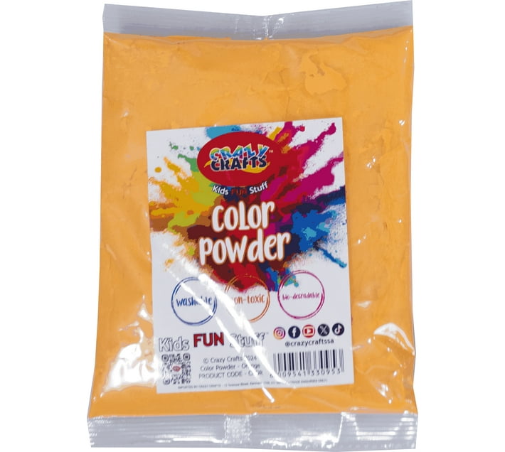 CRAZY CRAFTS Colour Powder Orange Traditional & Festival Art Kit Art