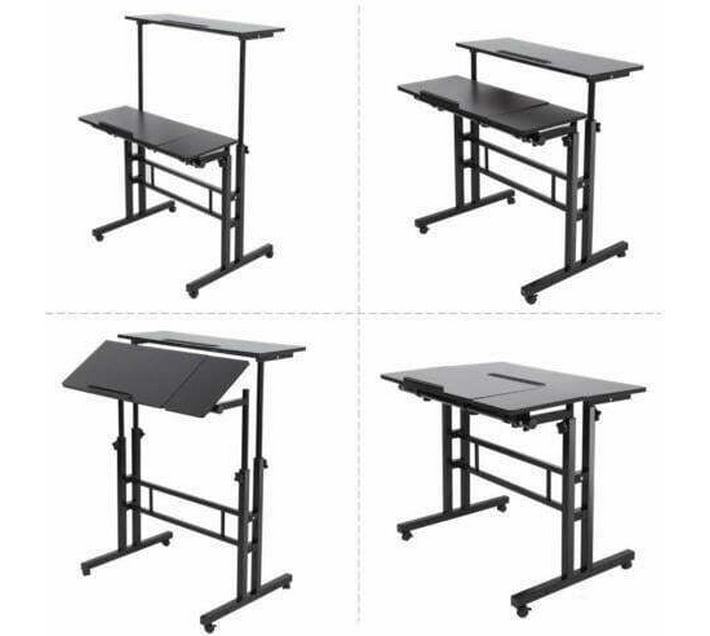 PRODESK Laptop Computer Desk Carblack_1 Engineered Wood Multipurpose