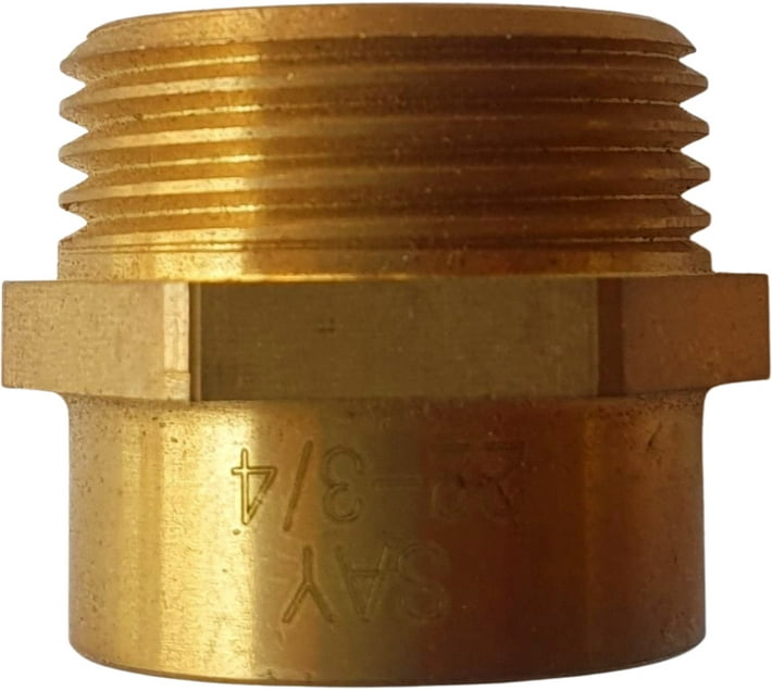 Shrine Enterprises 90429 Brass C Coupler 22mm x 3/4 2way Pipe Joint