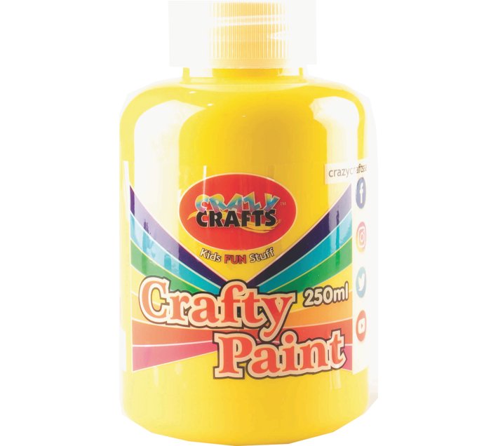 CRAZY CRAFTS Crafty Paint Sunflower 250ml (Set of 1, Sunflower) | Makro