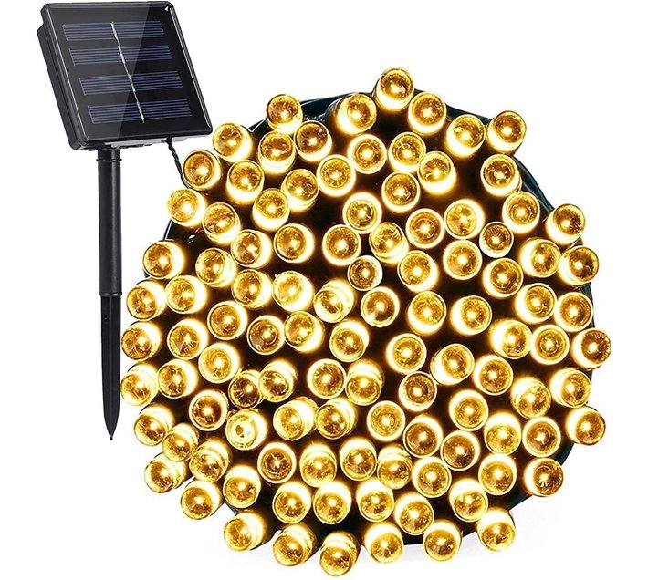 Someone’s in a Makro Solar string fairy lights 100 LED bulbs christmas lights warm white Mood