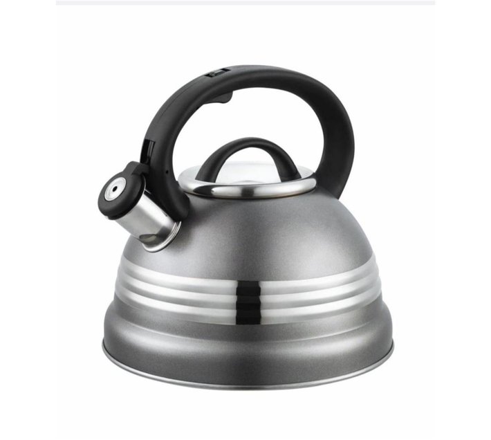 3 Liter Stove Top Whistling Kettle Grey Makro