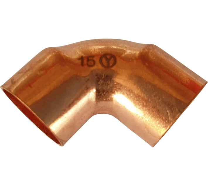 Shrine Enterprises 70601 Copper CxC 90Degree Elbow 2way Pipe Joint