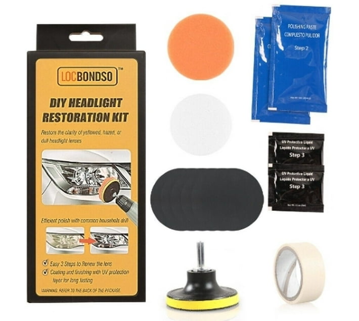 Phronex Car Headlight Lens Restoration Repair Kit Polishing Cleaner