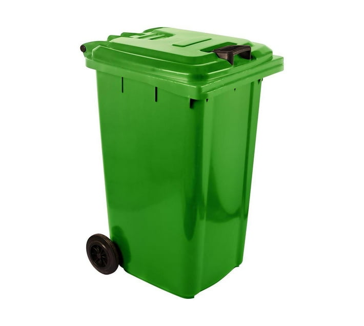 Someone’s in a Makro 240L Wheelie Plastic Waste Yard Bin Green Mood