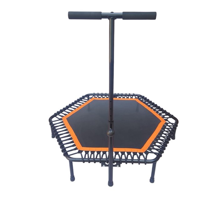 Someone’s in a Makro Rebounder Fitness Trampoline with Adjustable