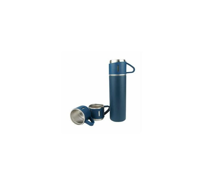Someone’s in a Makro Stainless steel 500 ml vacuum flask set with three cups and one thermal